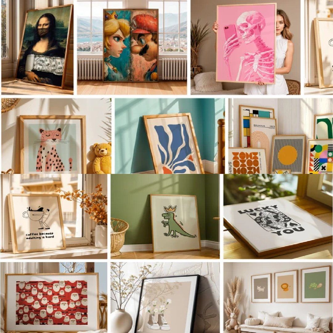 Entire Shop Sale, Bundle Wall Art, Vintage Gallery Set, Eclectic and Maximalist Prints, Kitchen Wall — image 7