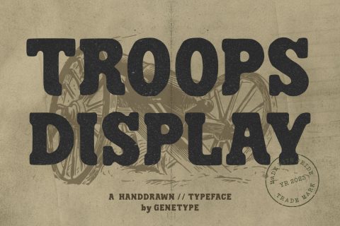 Troops Retro&nbsp;Typeface