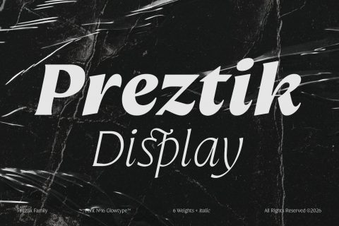Preztik Display Typeface