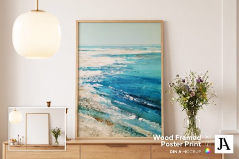 Wood Framed Poster | DIN A PSD