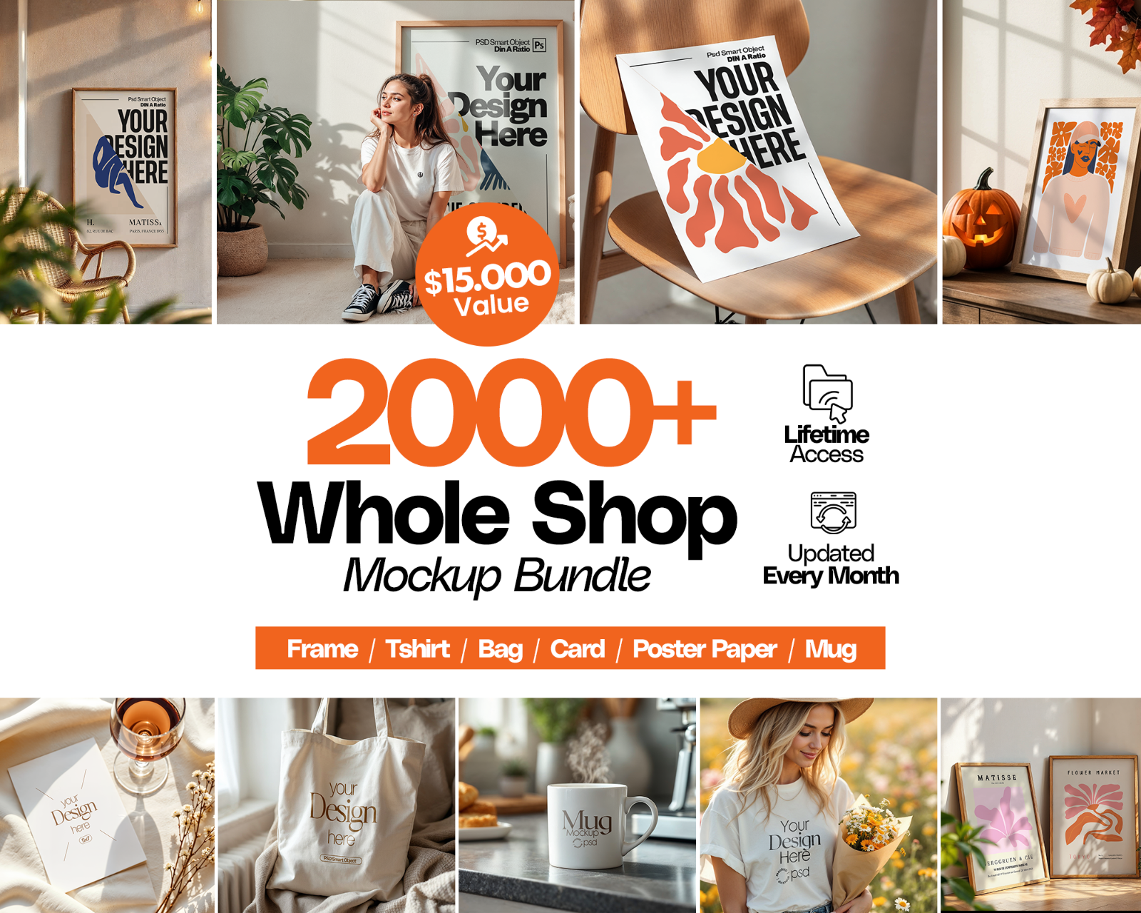 2000+ PSD Mockup Bundle: Lifetime Shop Access (Digital Download) — image 1