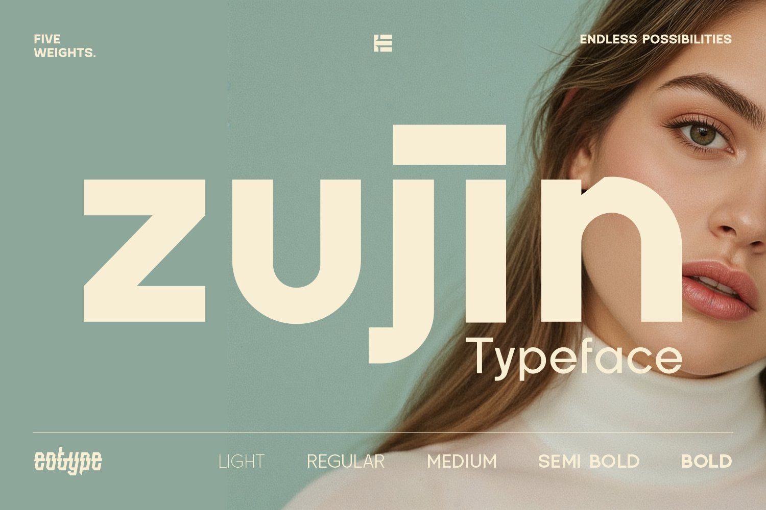 Zujin Five Weights Font — image 1