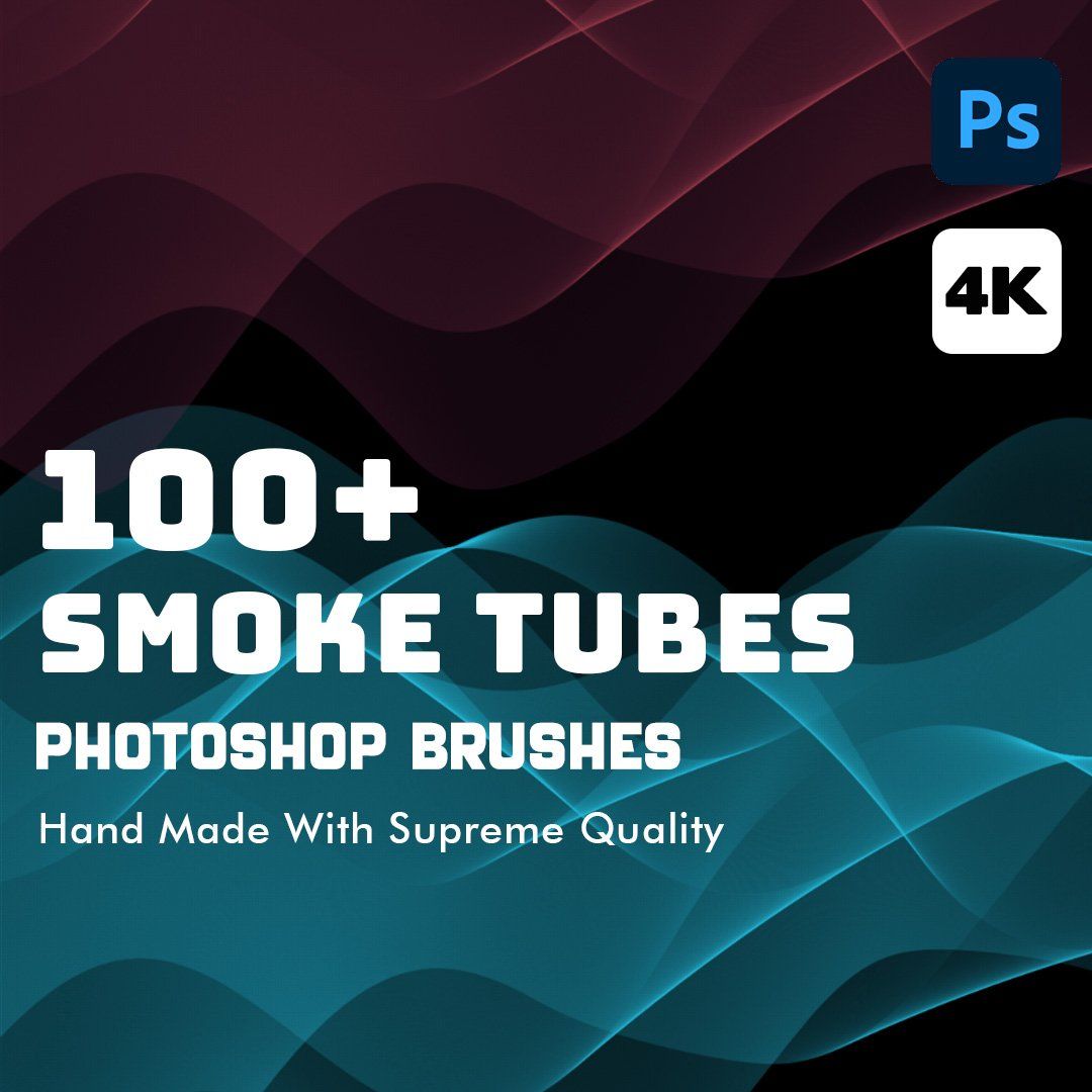 100+ Smoke Tubes Brushes for Photoshop ,Smoke Brush , Mist brush, Cloudy Smoke Brush, Mist effect Ph — image 1