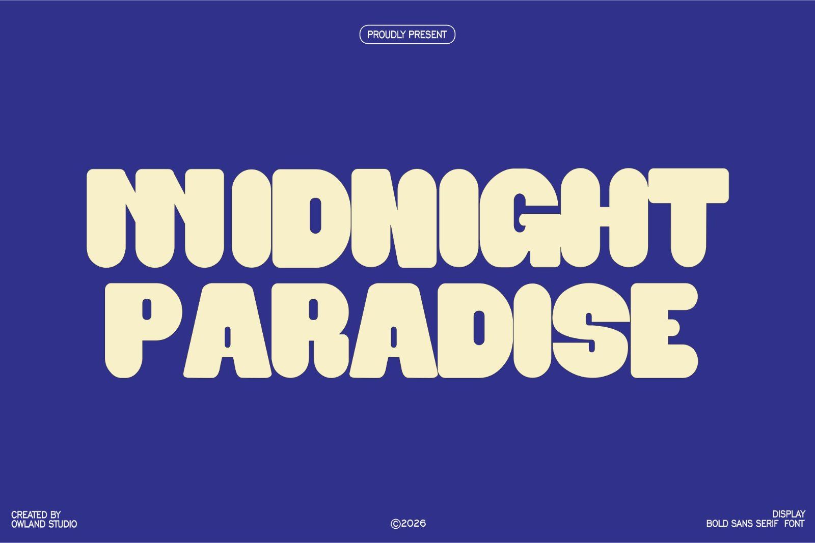 MIDNIGHT PARADISE - BOLD SANS SERIF — image 1