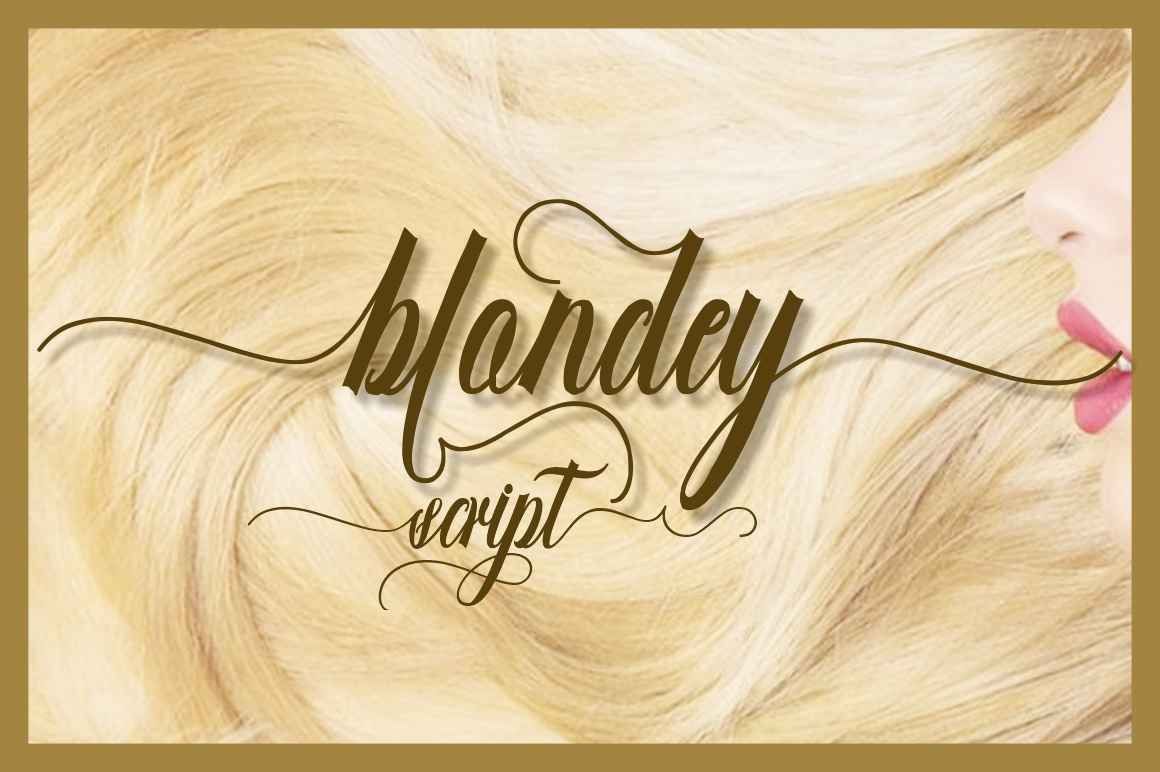 Blondey Script — image 1