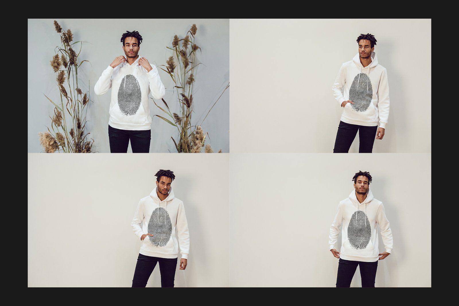 African Men Hoodie Mock-Up Set — image 6