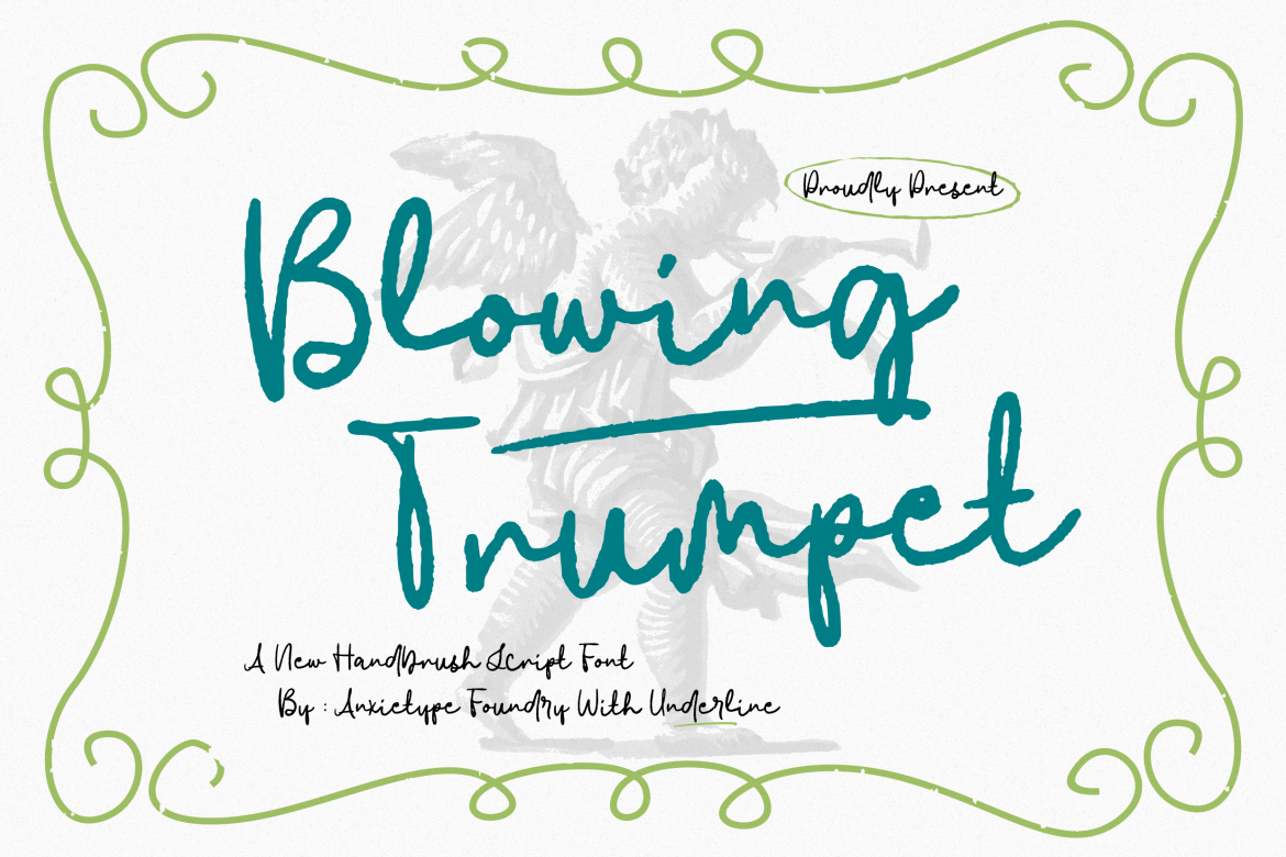 Blowing Trumpet - Whimsical Script Font — image 1