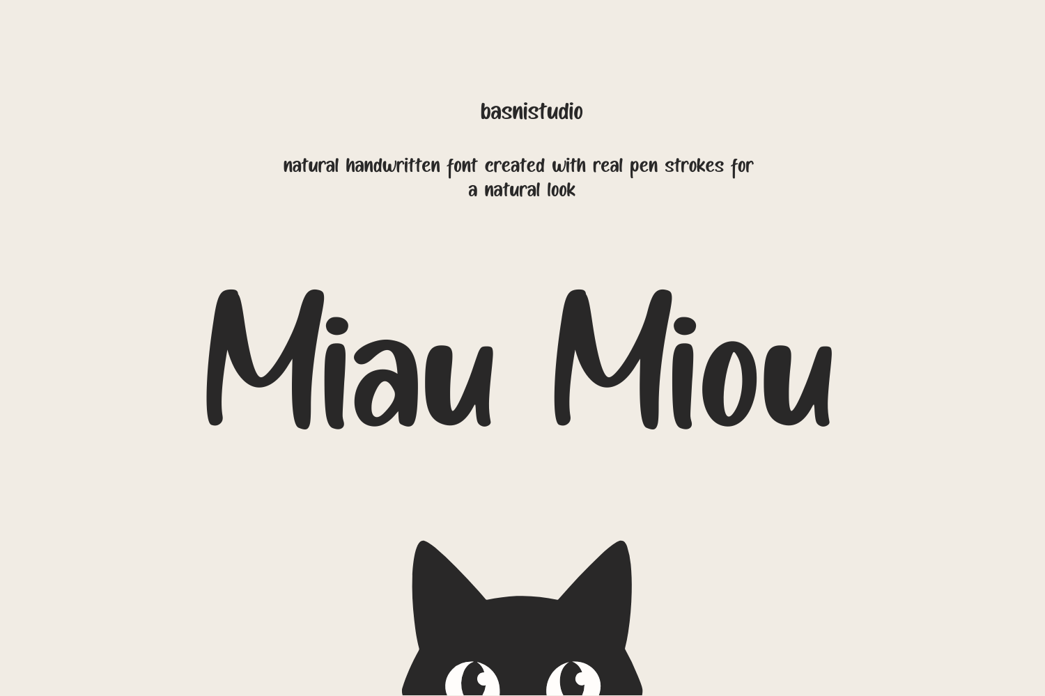 Miau Miou handwriting Font — image 1