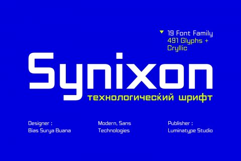 Synixon - Technology Font