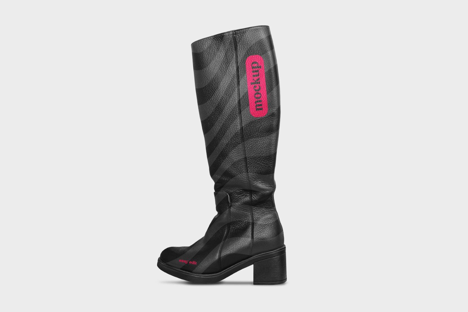 Women’s High-Knee Boot Mockup Psd — image 1