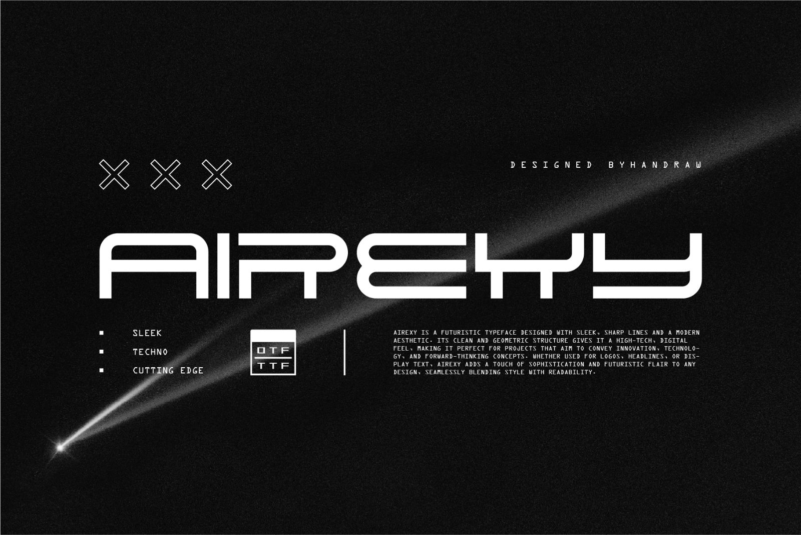 Airexy - Futuristic Display Font — image 1