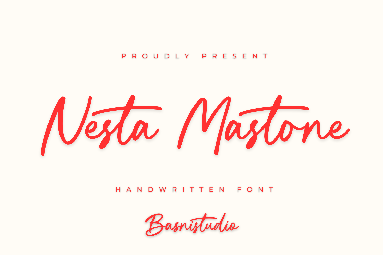 Nesta Mastone Handwriting Font — image 1