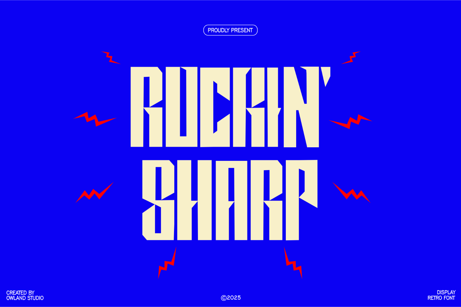 ROCKIN` SHARP - RETRO FONT — image 1
