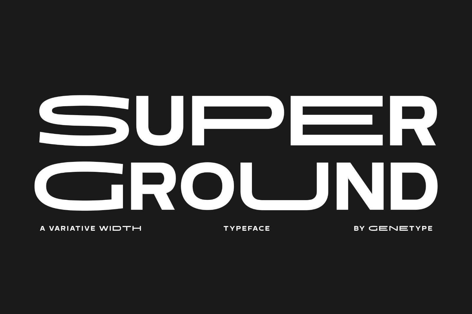 Super Ground&nbsp;Typeface — image 1
