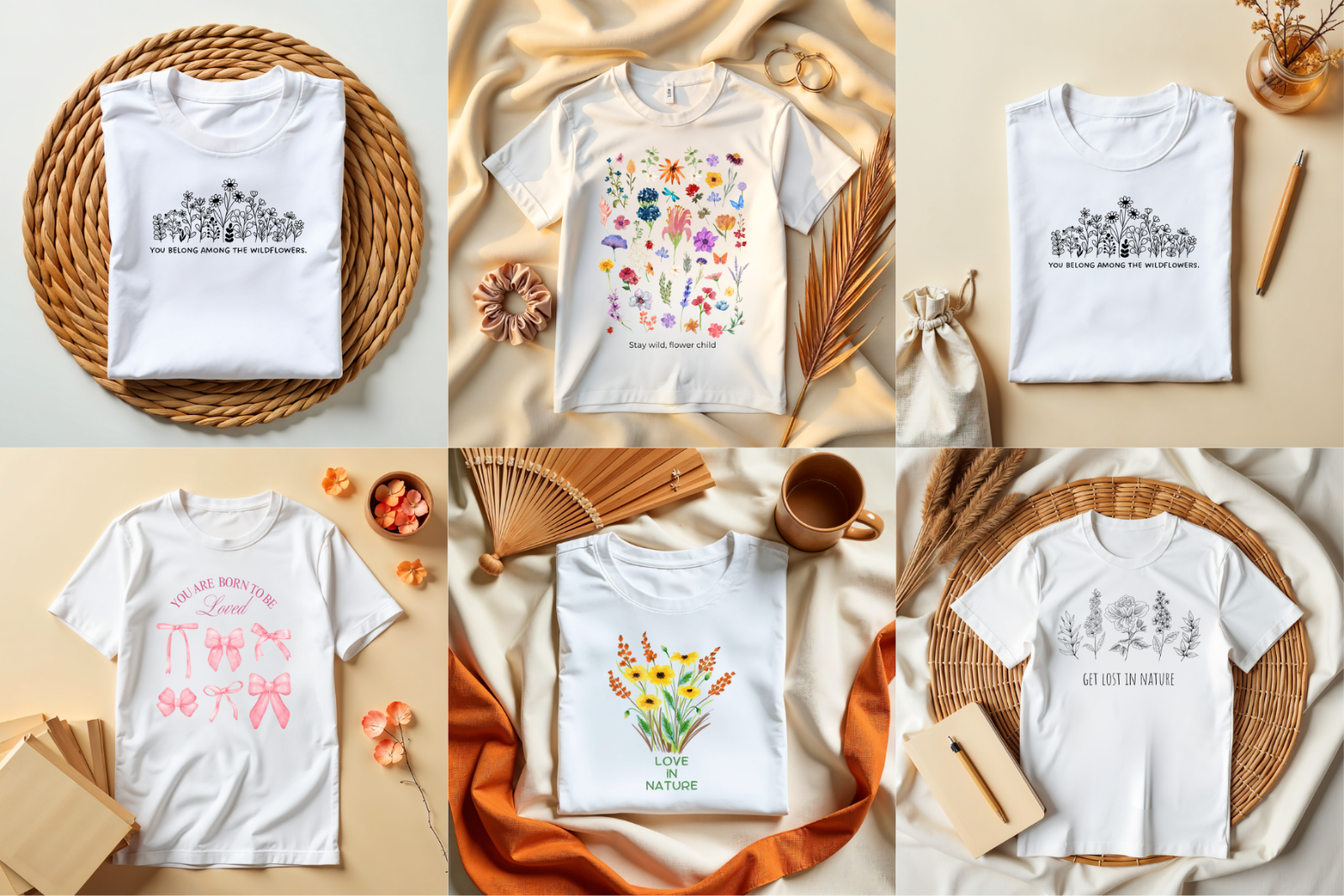 T-Shirt Mockup Bundle Canva Editable — image 1