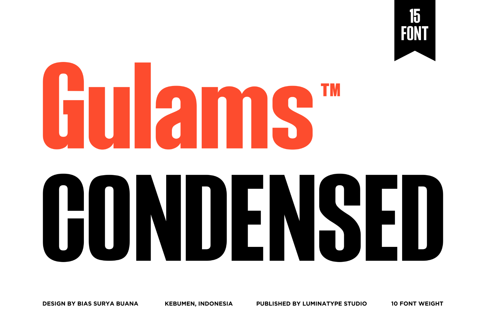 Gulam Condensed - Family Condensed Font — image 1