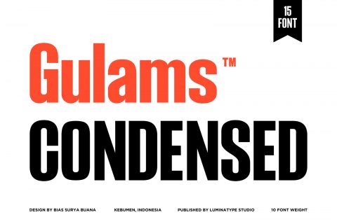 Gulam Condensed - Family Condensed Font