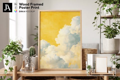 Wood Framed Poster | DIN A PSD