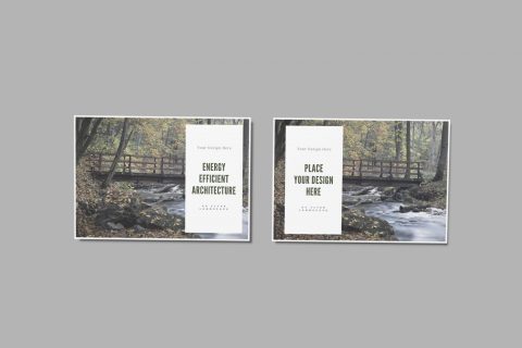 A4 Landscape Mockup