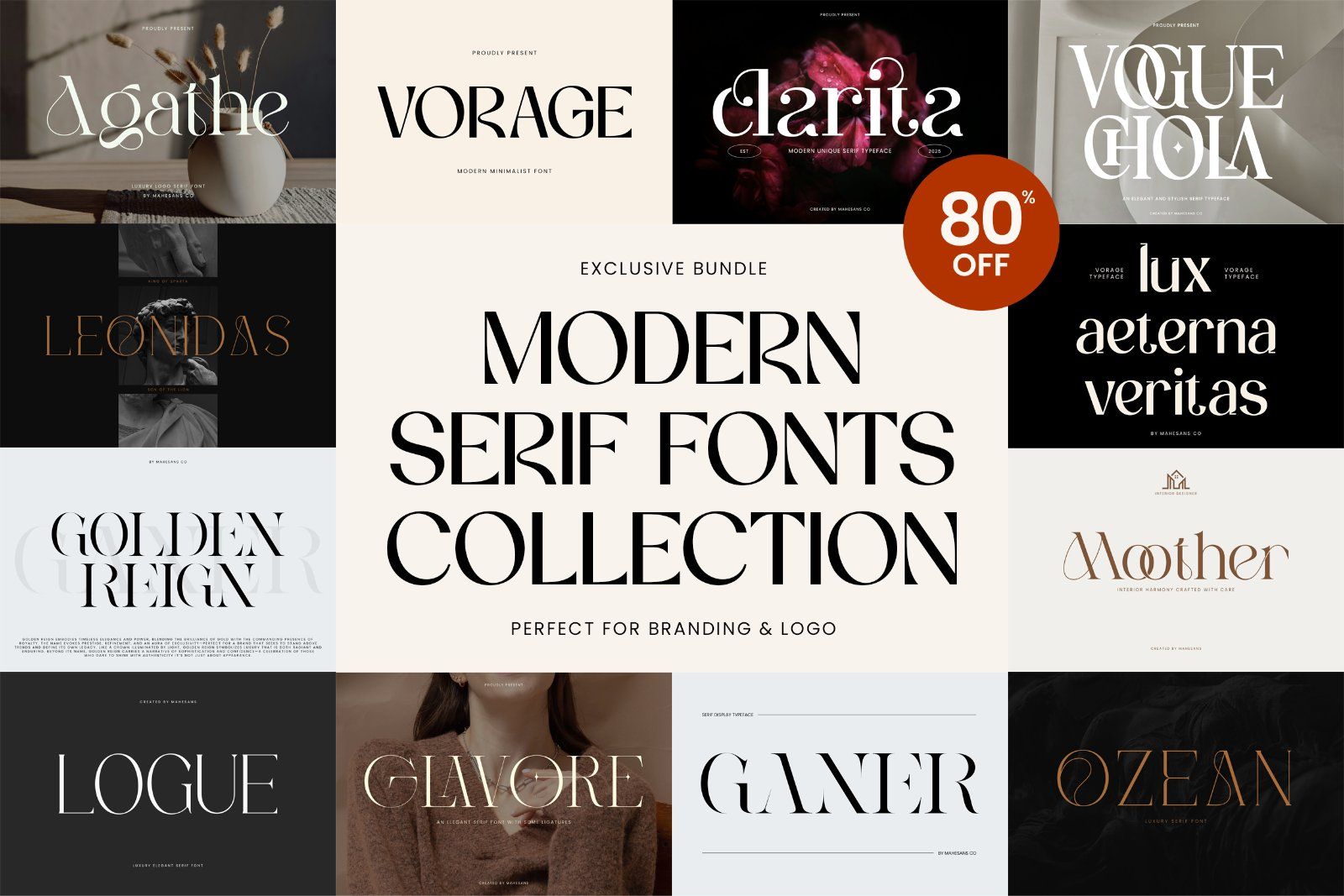 Modern Serif Fonts Bundle Collection — image 1