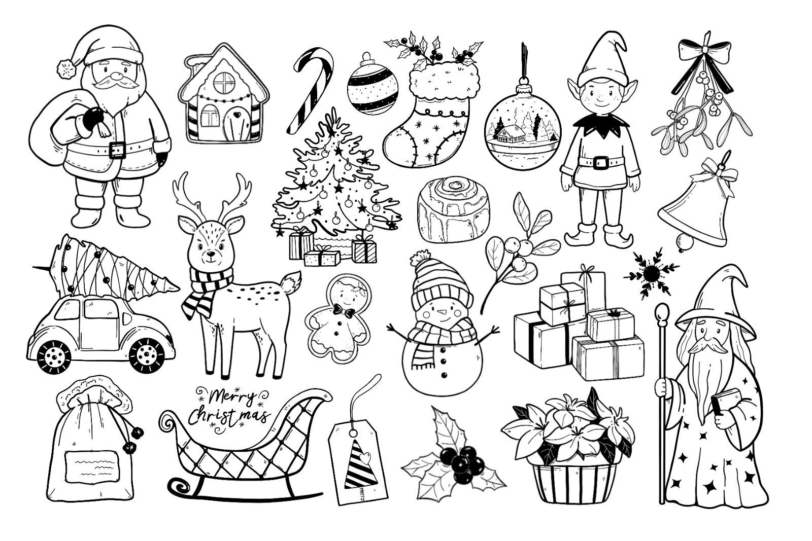 Hand drawn whimsical Christmas — image 5
