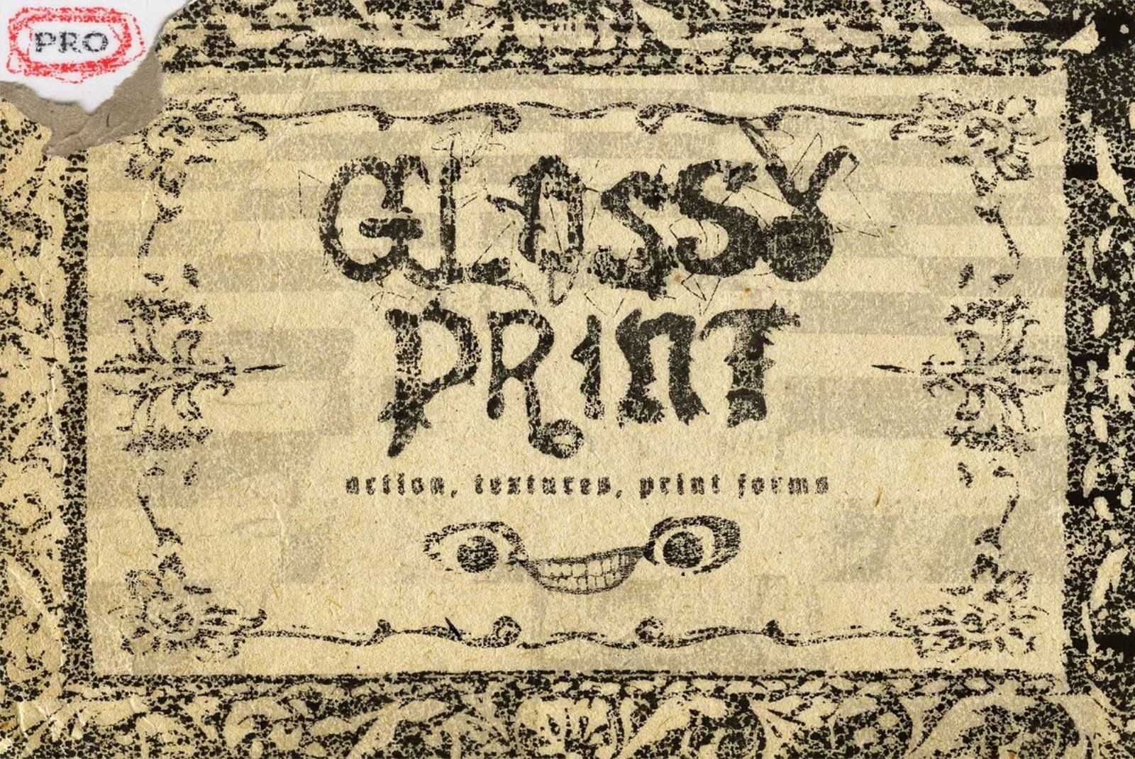 GLOSSY PRINT. Grunge action (V. pro) — image 1