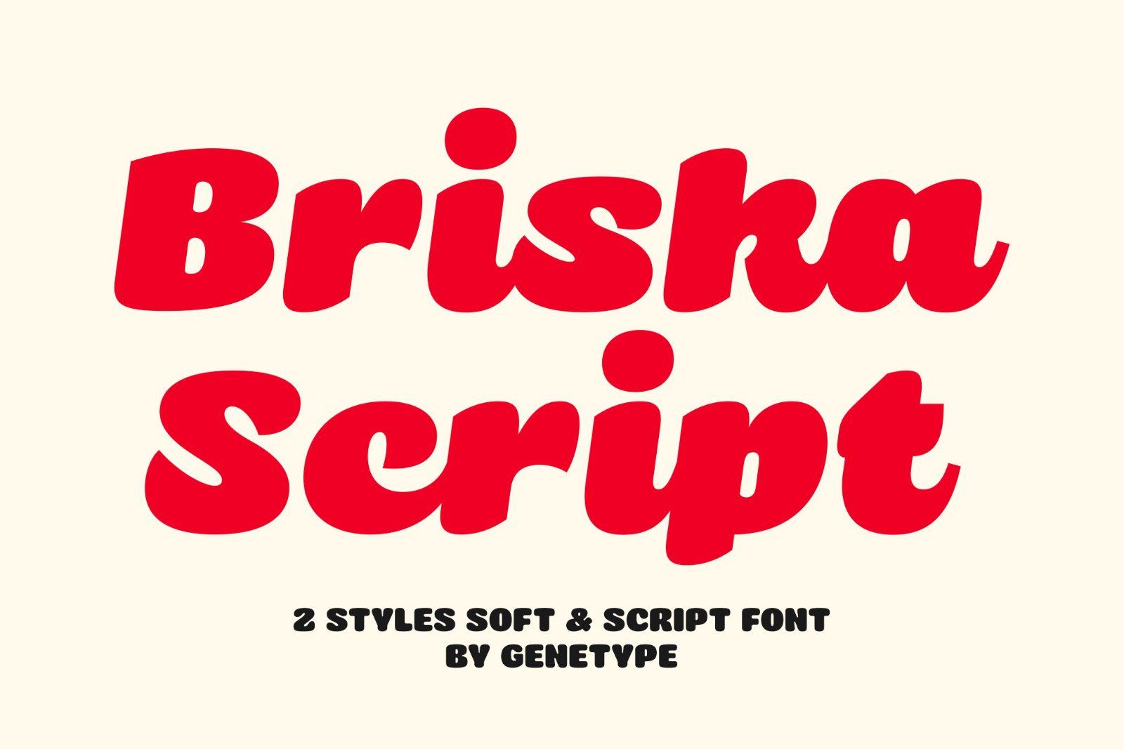 Briska – Soft Playful Script and Sans Font Duo — image 1