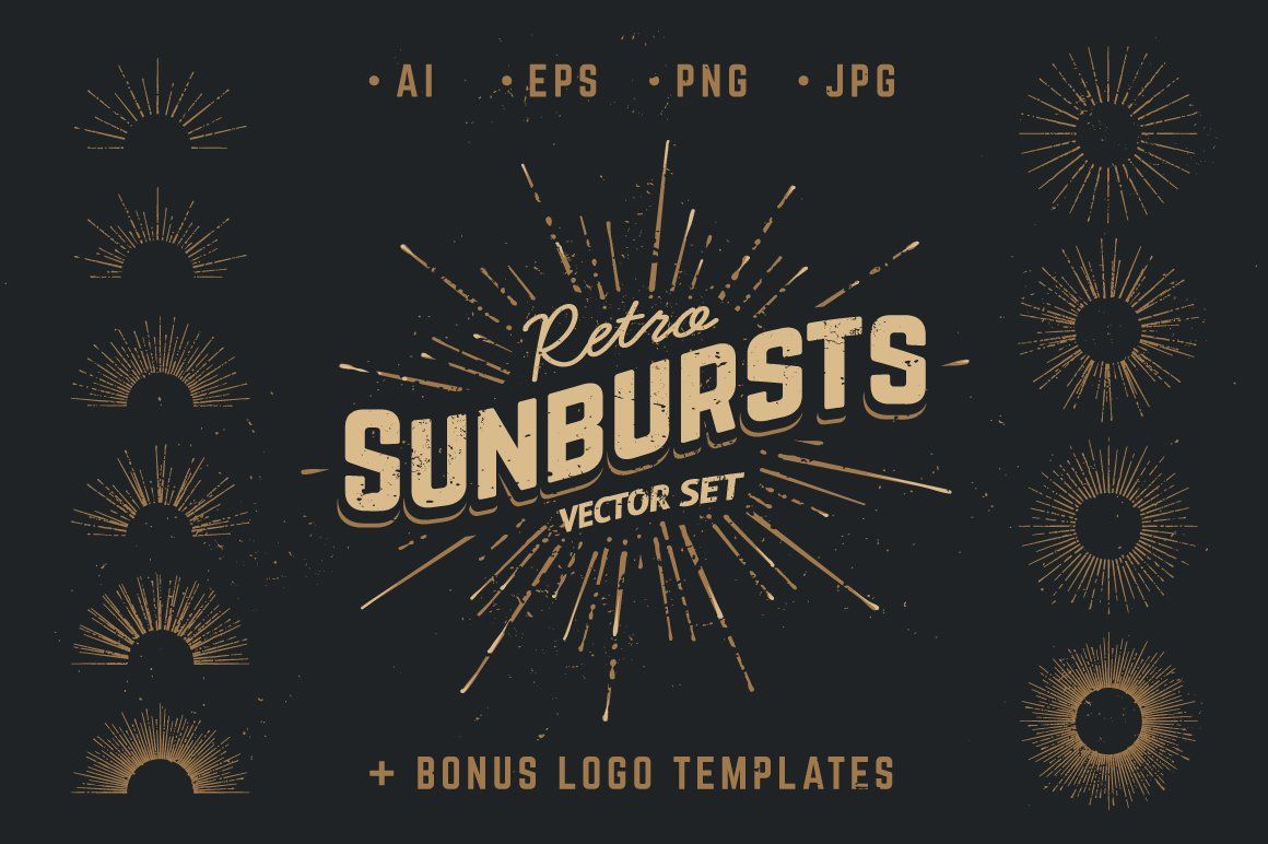 Retro Sunbursts — image 1