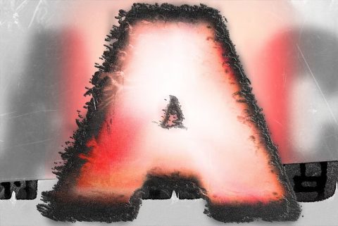 LETTERS DISPLACER. Action for text