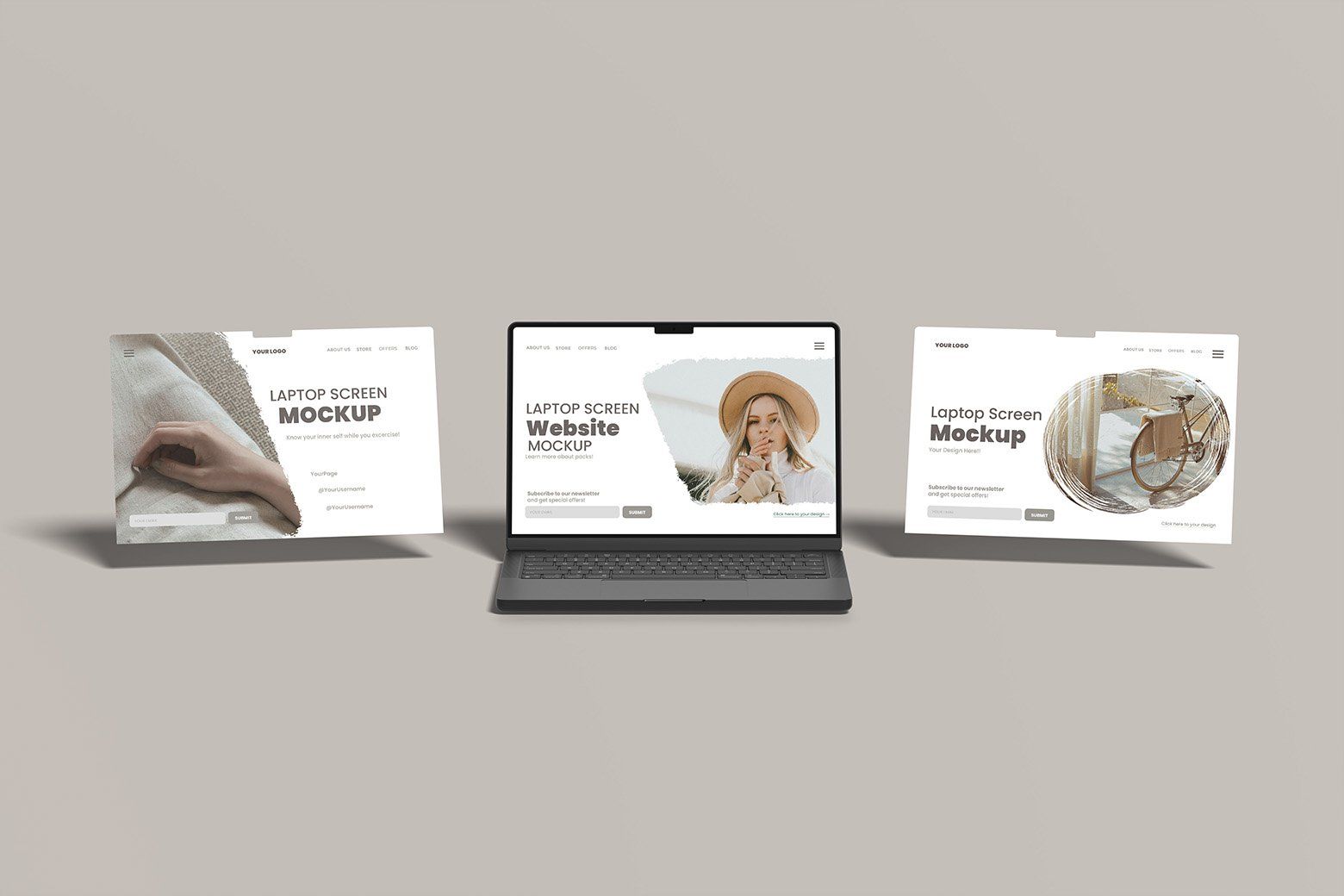 Laptop Screen Website Mockup — image 2