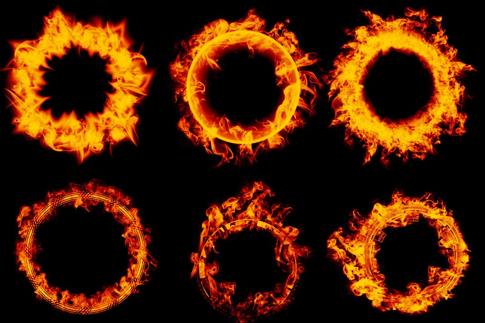 150+ Fire Flames Photoshop Brush, Fire Circle brush, Fire Ball brush, Fire brush, fire effect, flame — image 2