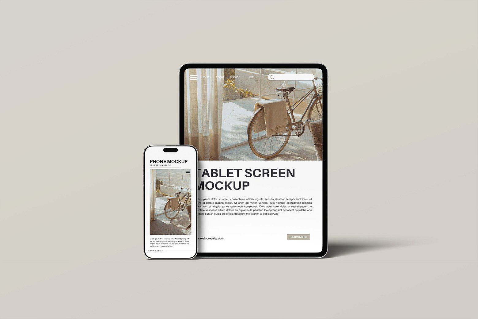 Tablet and Phone Mockup — image 2