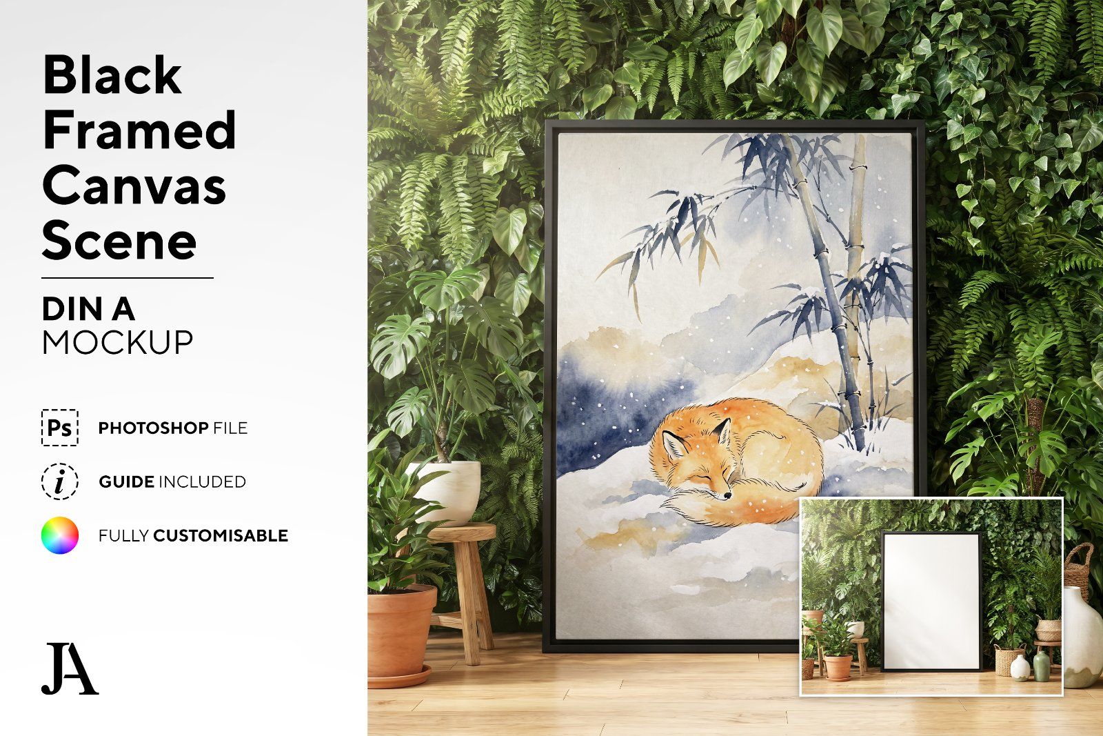 Black Framed Canvas | DIN A PSD — image 2