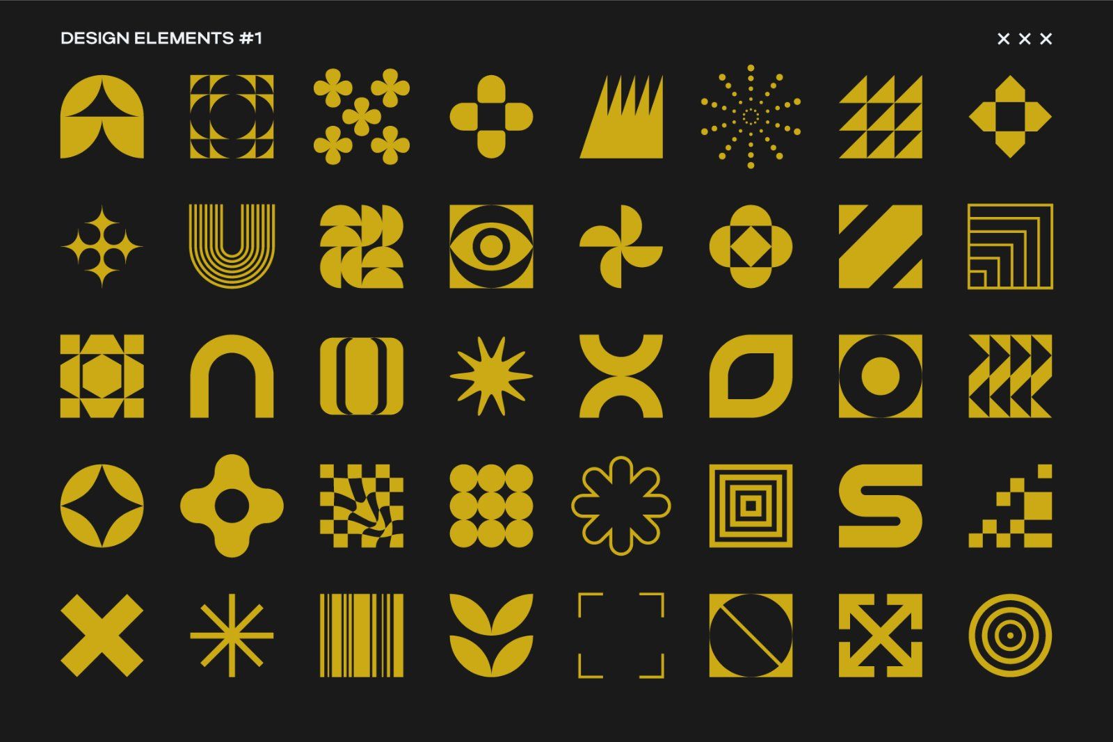Brutalist Blocks Vector Pack — image 2