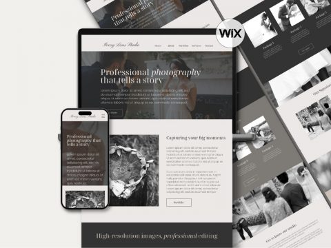 Wix Photography Website Template | Modern Photographer Portfolio