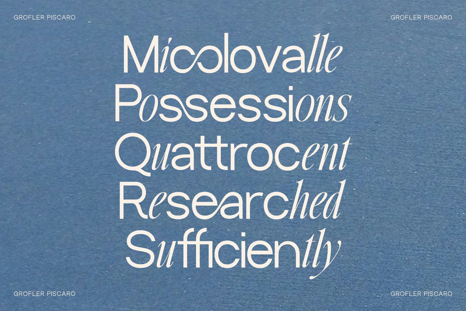 Grofler Piscaro | A Hybrid Font — image 9