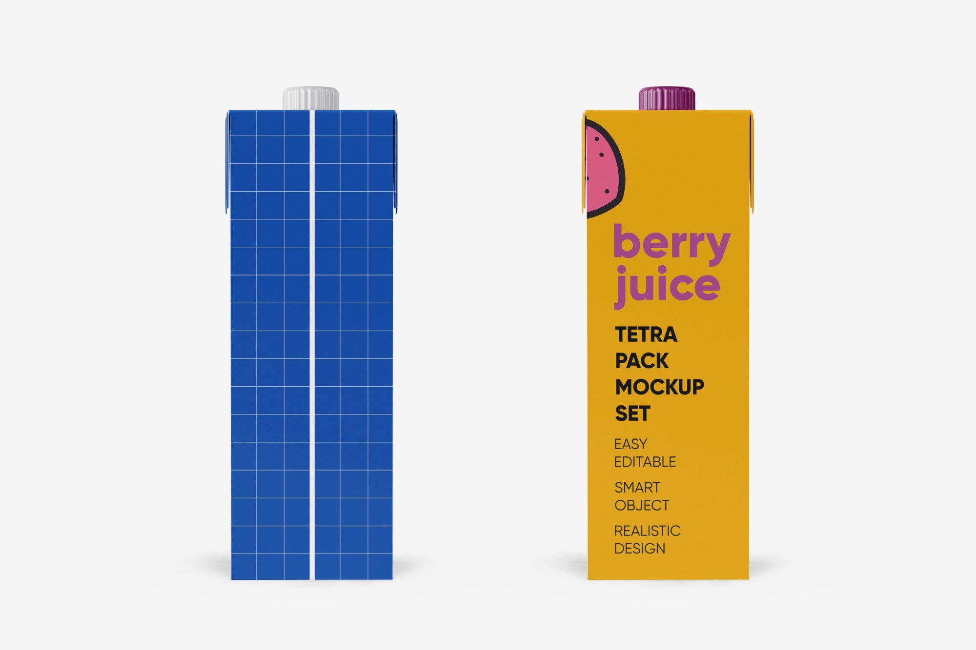 Tetra Pack Juice & Milk Box Mockup Set — image 2