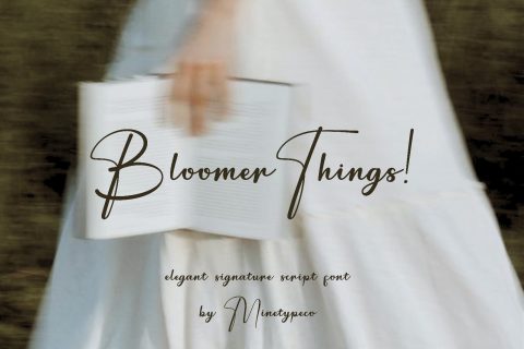 Bloomer Things | Elegant Script Font