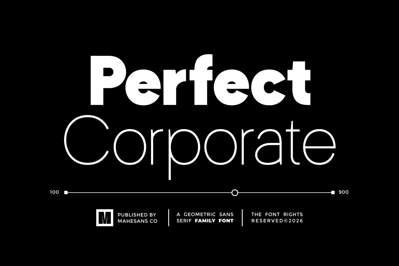 Perfect Corporate – Modern Geometric Sans Serif Family — image 1