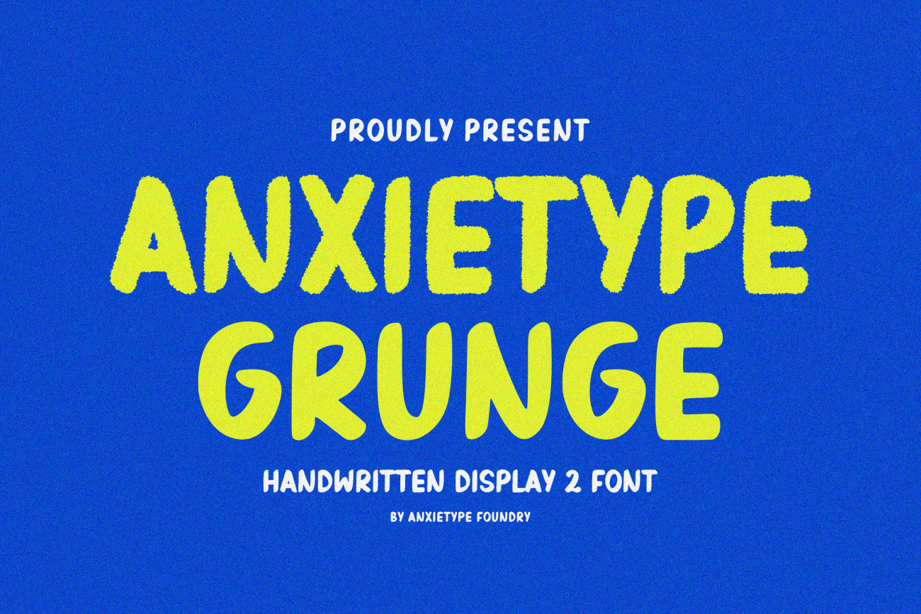 Anxietype Grunge - Brush Display — image 1