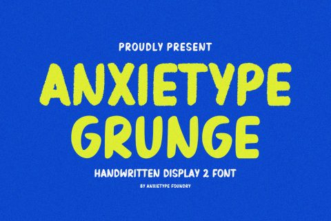 Anxietype Grunge - Brush Display