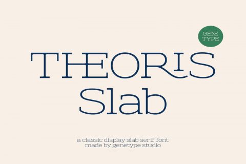 Theoris slab serif typeface