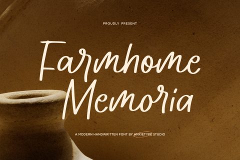 Farmhome Memoria - Script Font