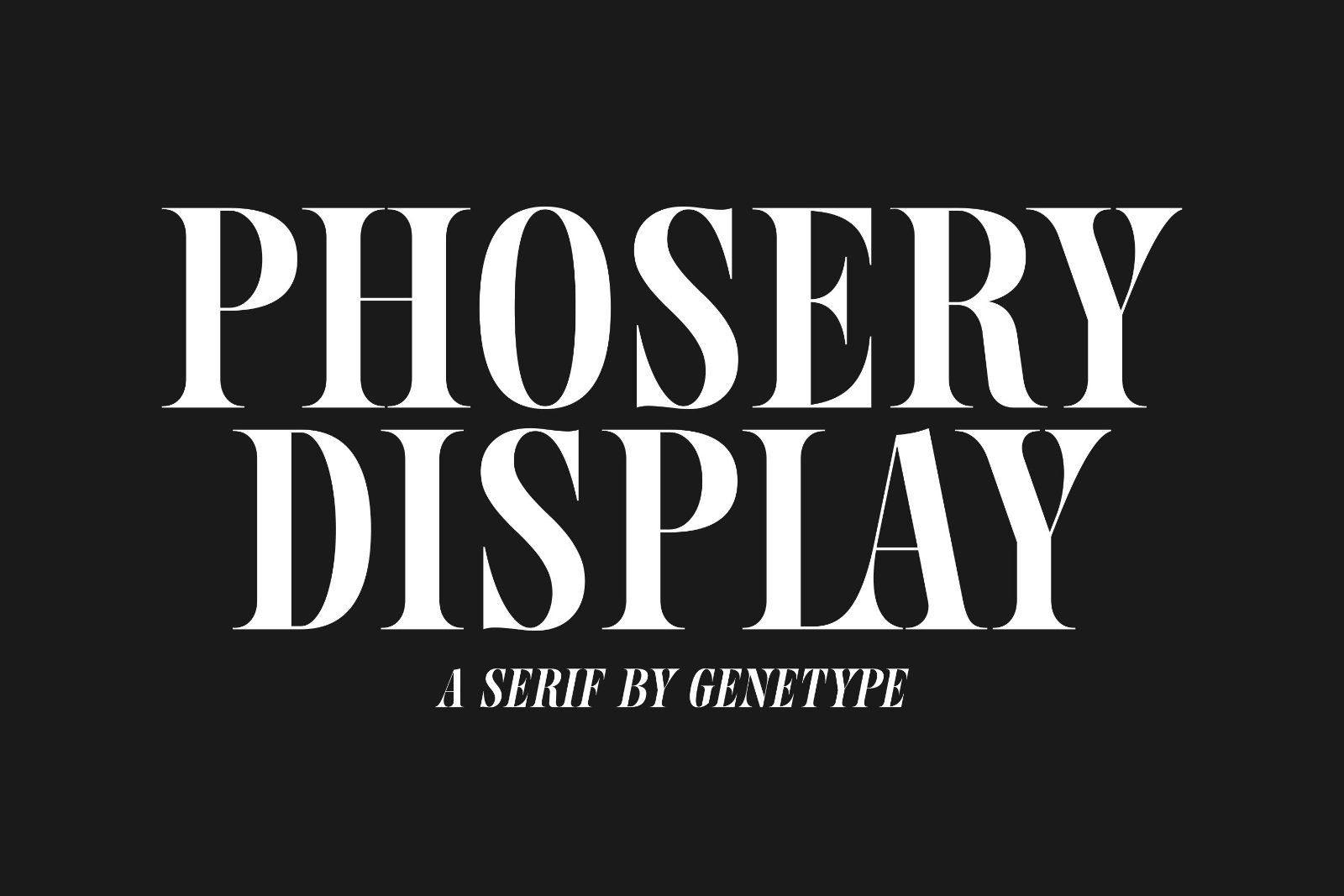 Phosery Display Serif&nbsp;Typeface — image 1