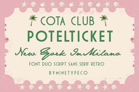 Cotaclub Potelticket Font Duo