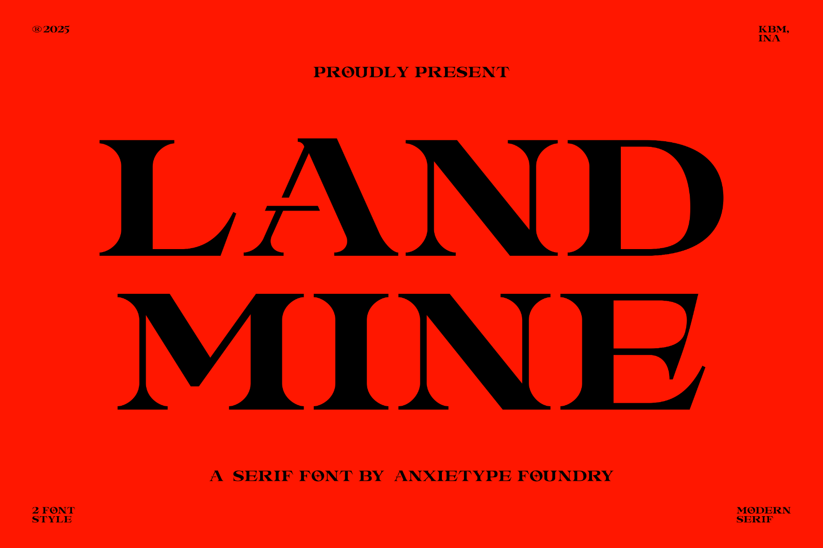 LANDMINE - DISPLAY SERIF — image 1