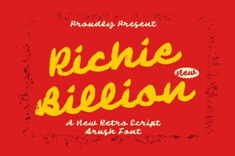 Richie Billion - Brush Font