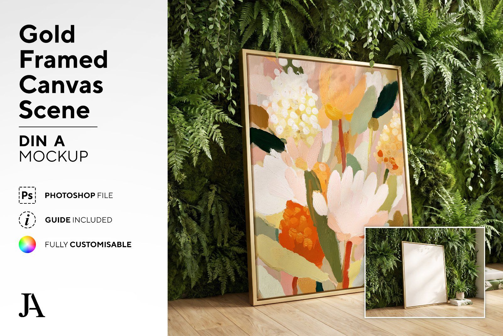 Gold Framed Canvas | DIN A PSD — image 2