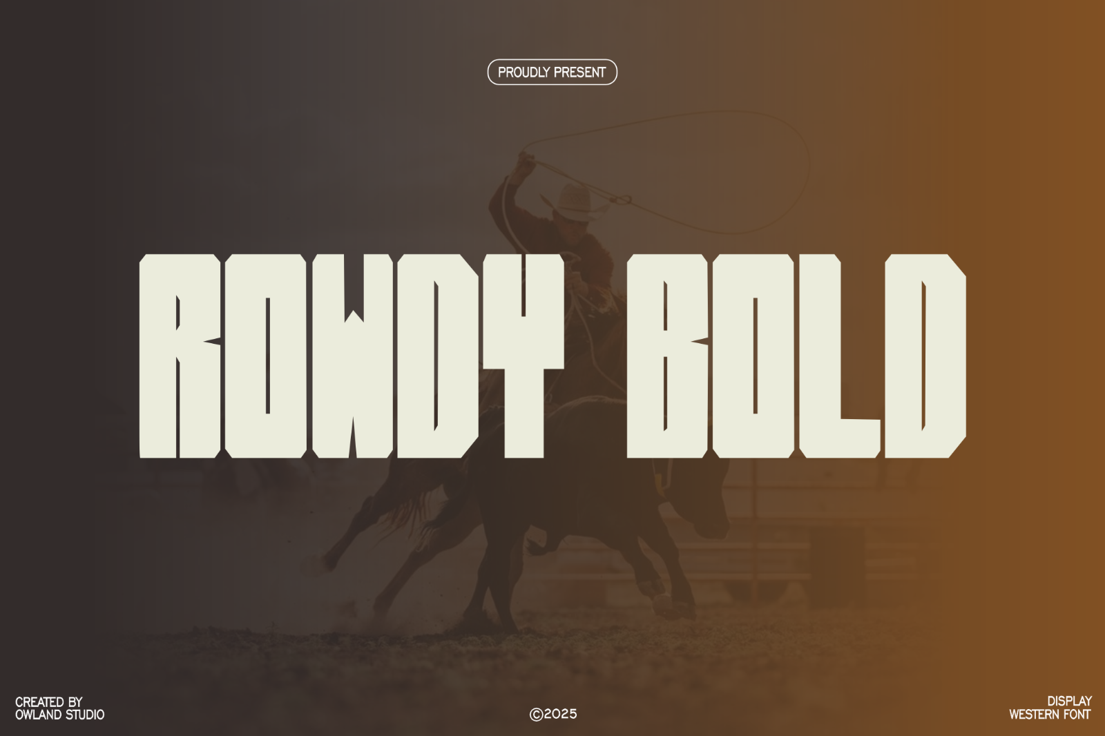 ROWDY BOLD - WESTERN FONT — image 1
