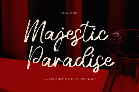 Majestic Paradise - Handbrush Font